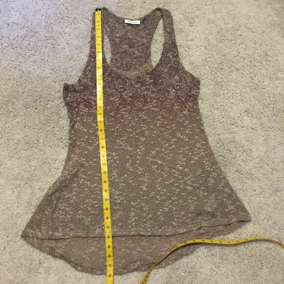 Phanuel High Low Gradation Lace Knit Tank Top - Picture 16 of 16